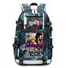 Demon Slayer Anime Print School Backpack Large Capacity Travel Bookbag for Boys Girls Kids Student