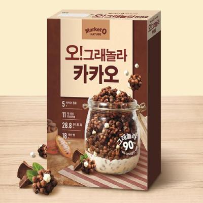 Market O Korean Oh Granola Breakfast Cacao Cereal 300g X 3Packs Set