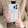 Zhitai iPhone 15 Pro Card Case - Apple 16, iPhone 14/13/X, Cartoon Rabbit Design