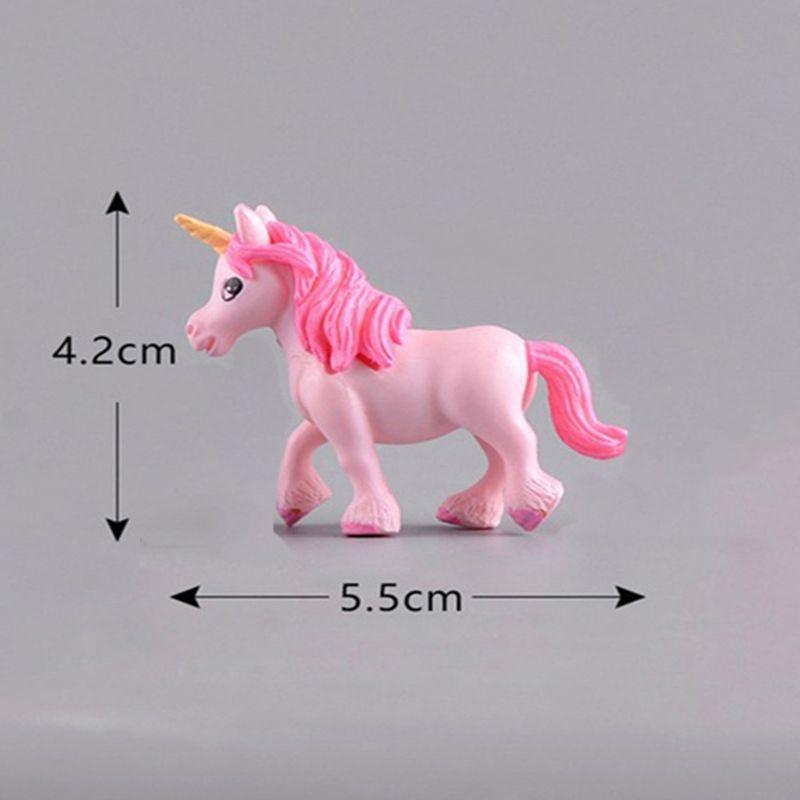 Miniatures Figurines Unicorn Garden Diy Ornaments Decor Micro Dollhome Landscape