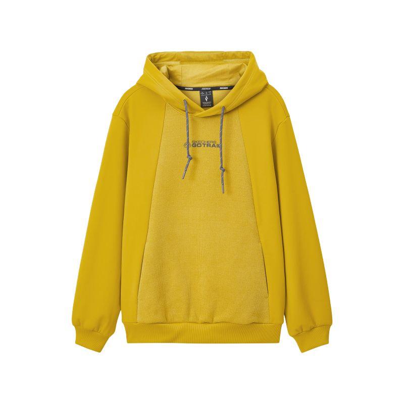 Skechers Outdoor Series Logo Hoodie Unisex Hoodies Mustard-Yellow L424U163-04PJ S