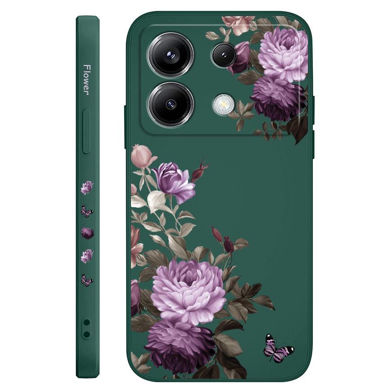 Peony Blossoms Phone Case For Xiaomi Poco X7 X6 F6 M6 M5 M5S F5 X5 F4 X4 M4 F3 M3 X3 Pro 4G 5G GT Silicone Cover