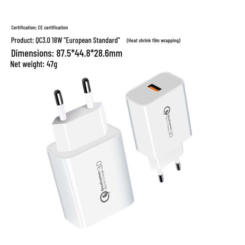 3C Certified 5V 3A USB Fast Charger Universal Power Adapter