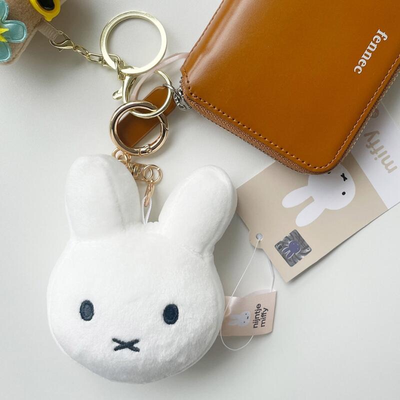 Miffy Rabbit Face Doll Keychain MIFFY Genuine Cute Bag