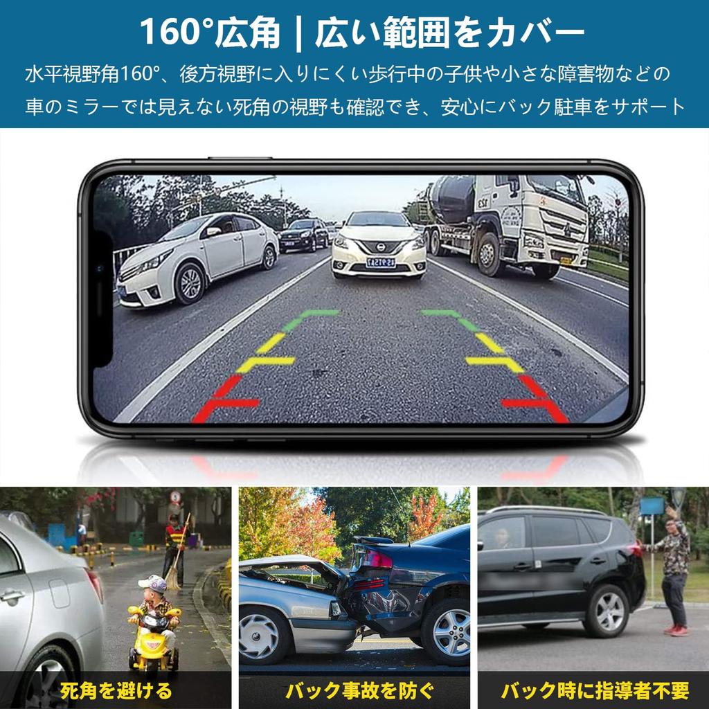 LFS Rückfahrkamera, Rückkamera, 58 Megapixel, Nachtsichtfunktion, Weitwinkel, 170° Wasserdicht,