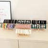 Holzsockel T-förmiger PU-Leder Samt Armband Präsentationsständer Armreif Uhr Haarband Schmuck Aufbewahrungsständer Halter Organizer