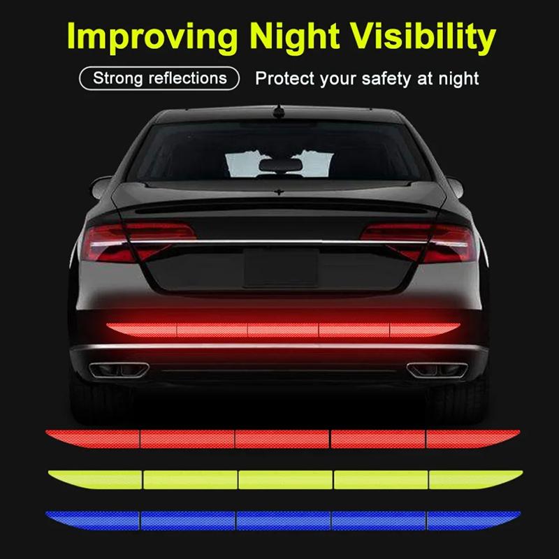 90Cm Reflective Car Decal Safety Warning Reflector Tape Car Stickers Anti Collision Warning Reflector Sticker Auto Accessories