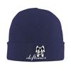 Cappello a Cuffia in Maglia Calda PP Teschio Deftone Bianco Ohms Intorno Berretto Invernale a Cuffia Skullies Berretti Hip Hop per Unisex