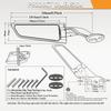 Motorrad Windflügel Verstellbarer Drehbarer Rückspiegel Für Suzuk GSXR ZX10R Yamah YZF R6 R1 Hon Da CBR 250R 650R CBR125 NIN JA