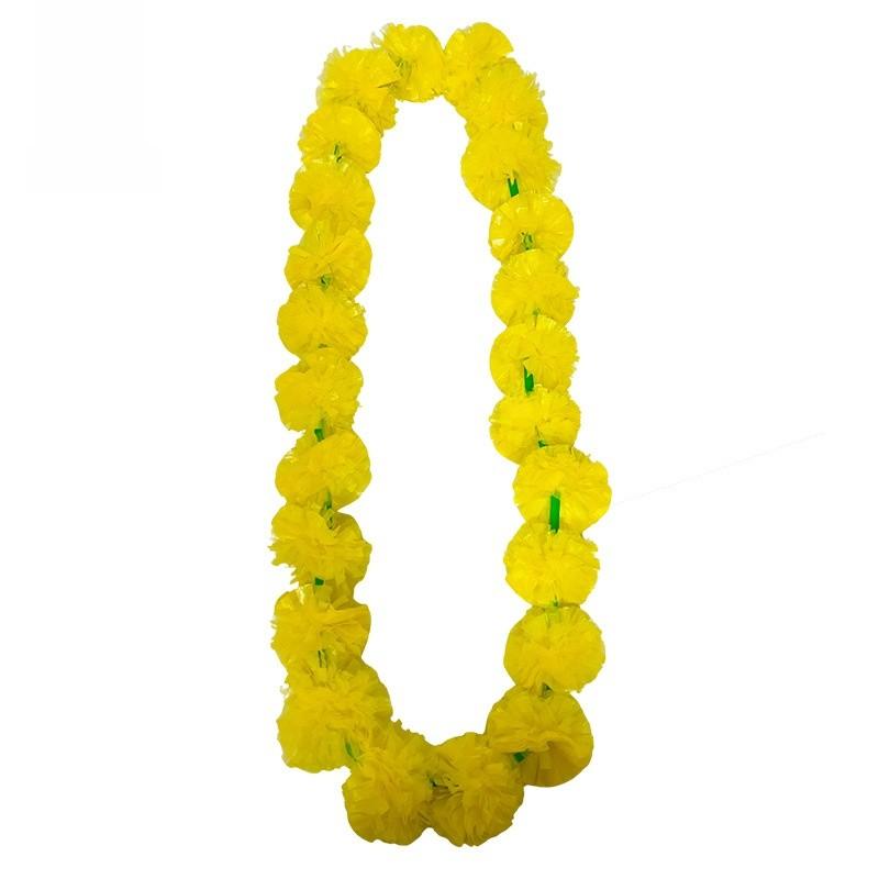 Dia De Los Muertos Decoracion Multicolor Marigold Garland With Plastic Decor For Party Venue Decoration