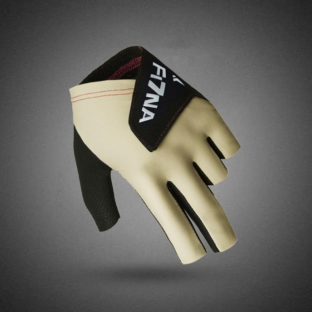 

1PC Snooker Billiard Training Gloves Anti-slip Snooker Glove Fitness Accessories Beige-left hand-1pc