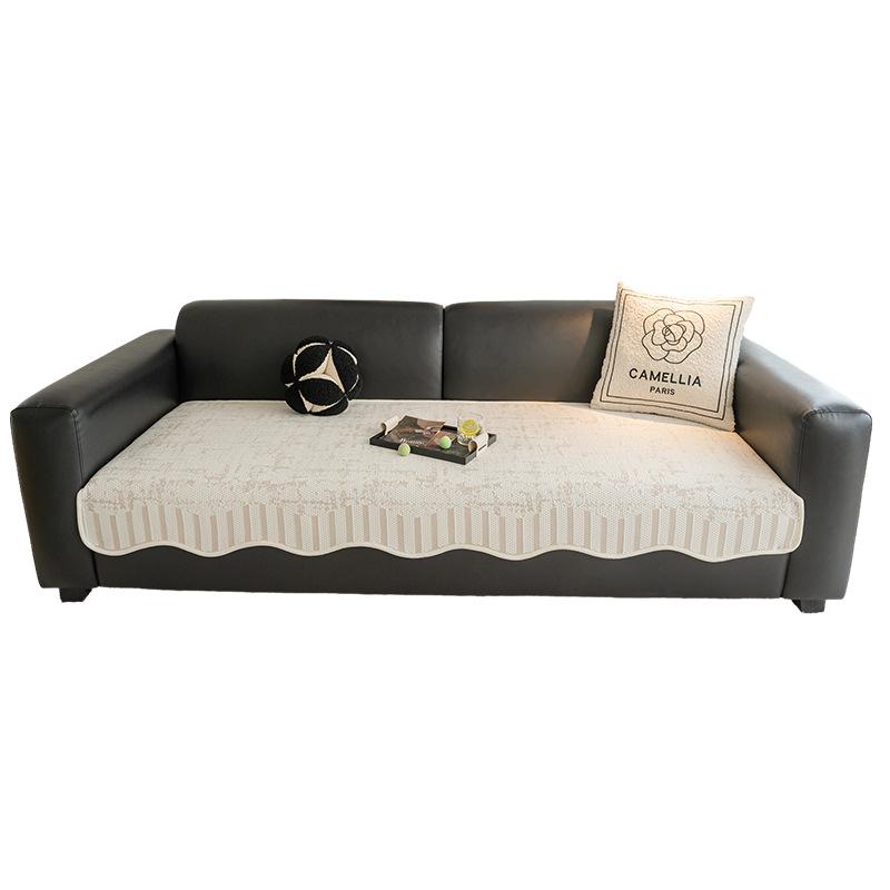 Premium Summer Cooling Sofa Cushion Non-Slip Beaded Mat Luxury Decor Irregular Shape Cover Breathable Seat Protector