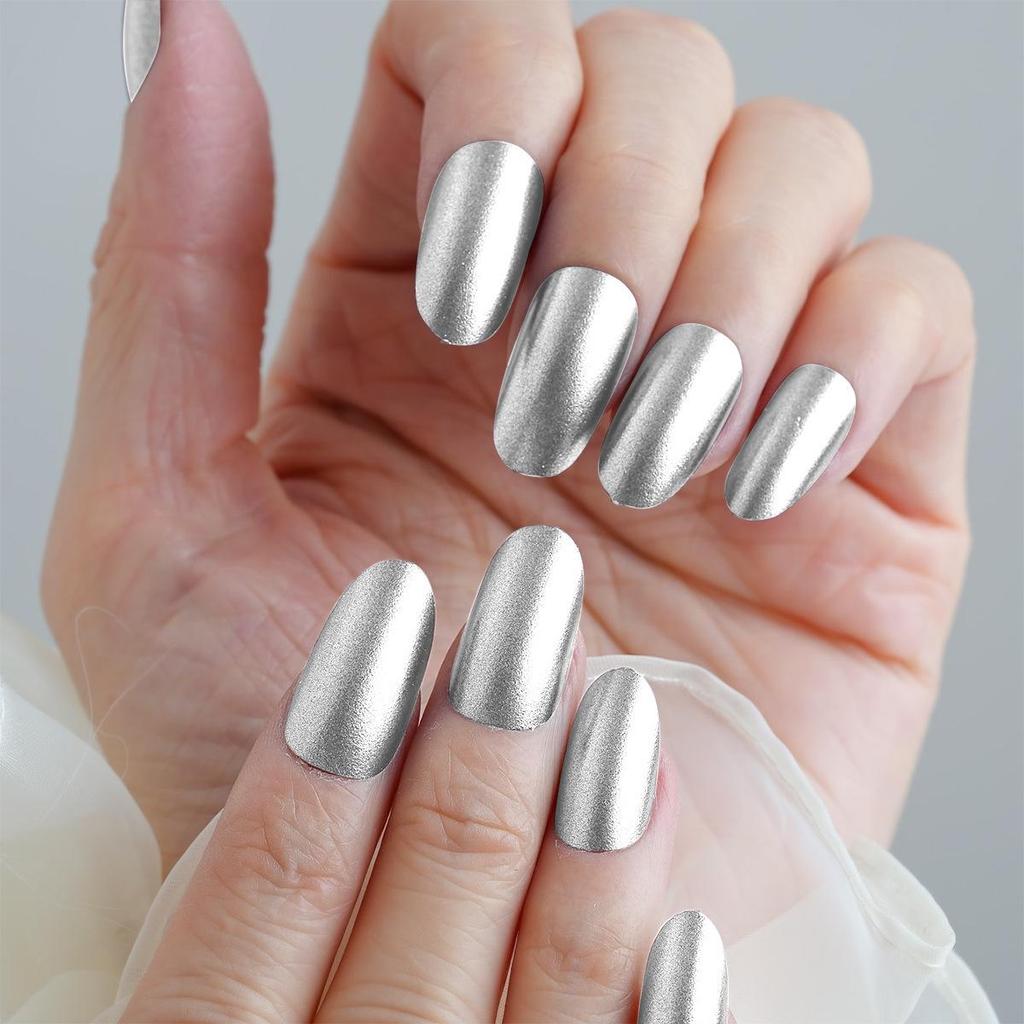 Pegatinas Desmontables para Uñas Estilo Europeo y Americano - Uñas Postizas Simples y Llevables