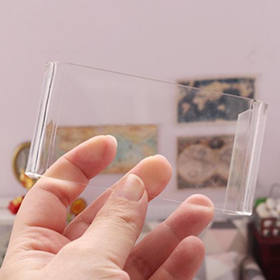 Dollhouse Modern Table Fine Workmanship Fadeless Bathroom Accessory Mini House Accessories Clear Table for Children