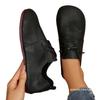 New Large Size Retro Style Flat-bottomed Casual Single Shoes Women's Foreign Trade Low-top Front Lace-up Lazy Loafers Wish