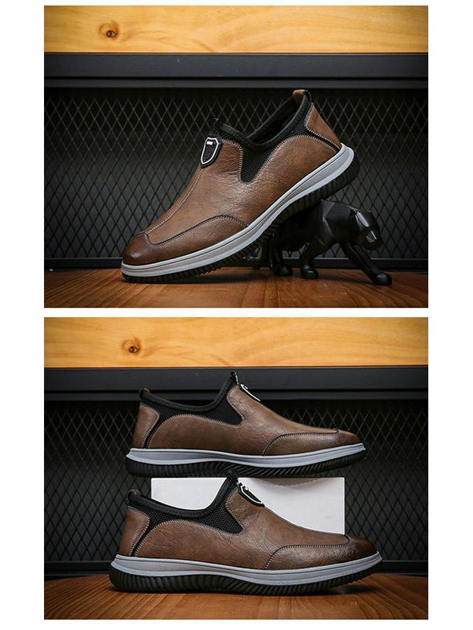 2025 Jaro Pánské Měkká Kůže Ležérní Prodyšné Řidičské Boty