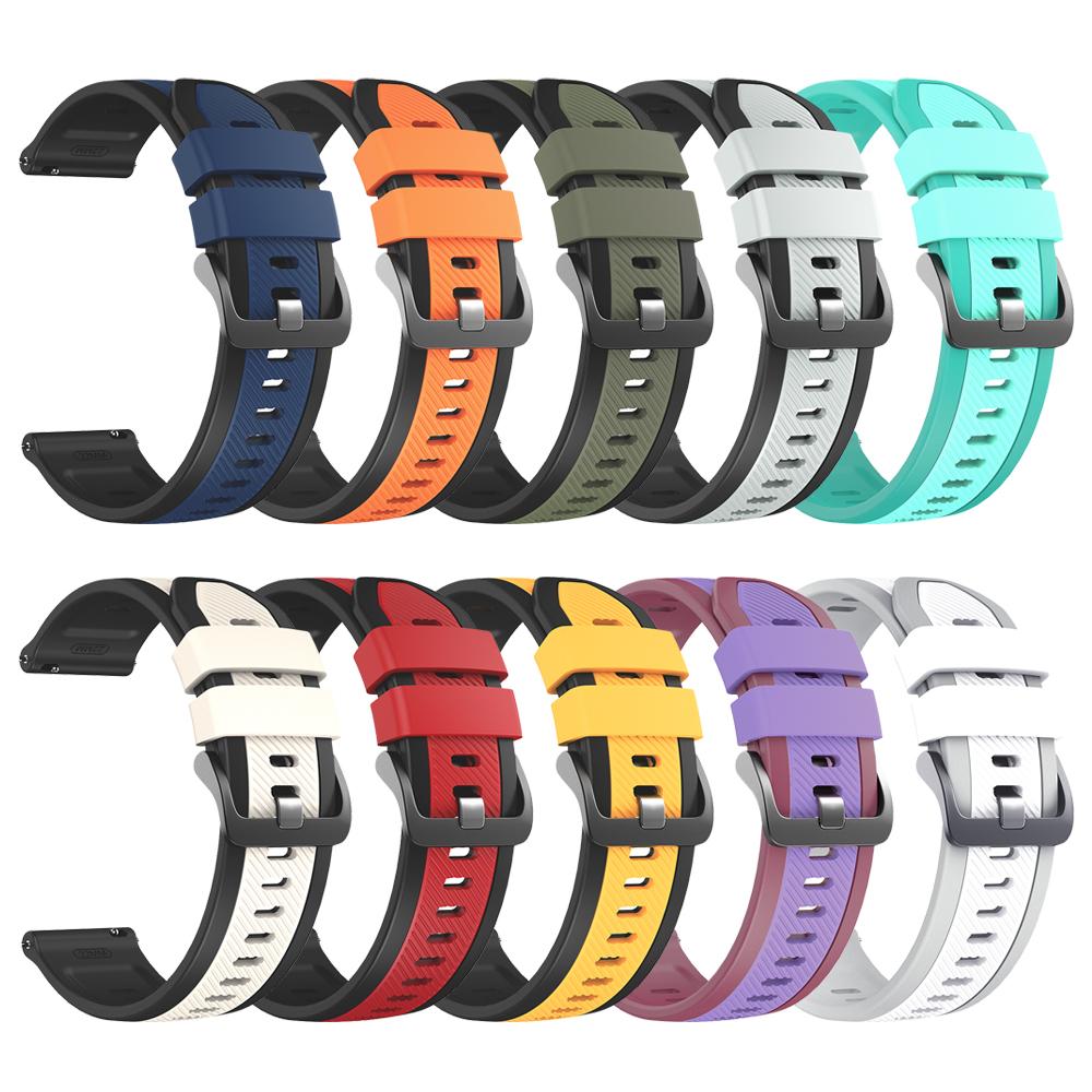 Silicone Strap 22mm For Huami Amazfit BALANCE 2/BIP 6 5/GTR 4 3Pro 2 2e/Cheetah Pro Soft Band For Xiaomi Watch S4 Sport Bracelet