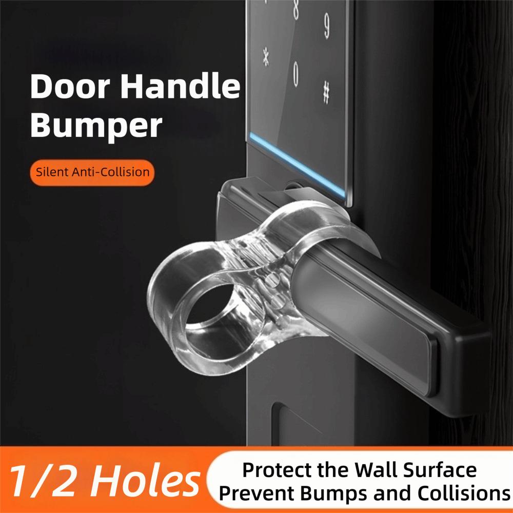 1 pezzo Maniglia Porta in PVC Paraurti Silicone Anti-collisione Silicone Manopola Porta Protettore Senza Trapano Tappo Porta Trasparente Casa Ufficio