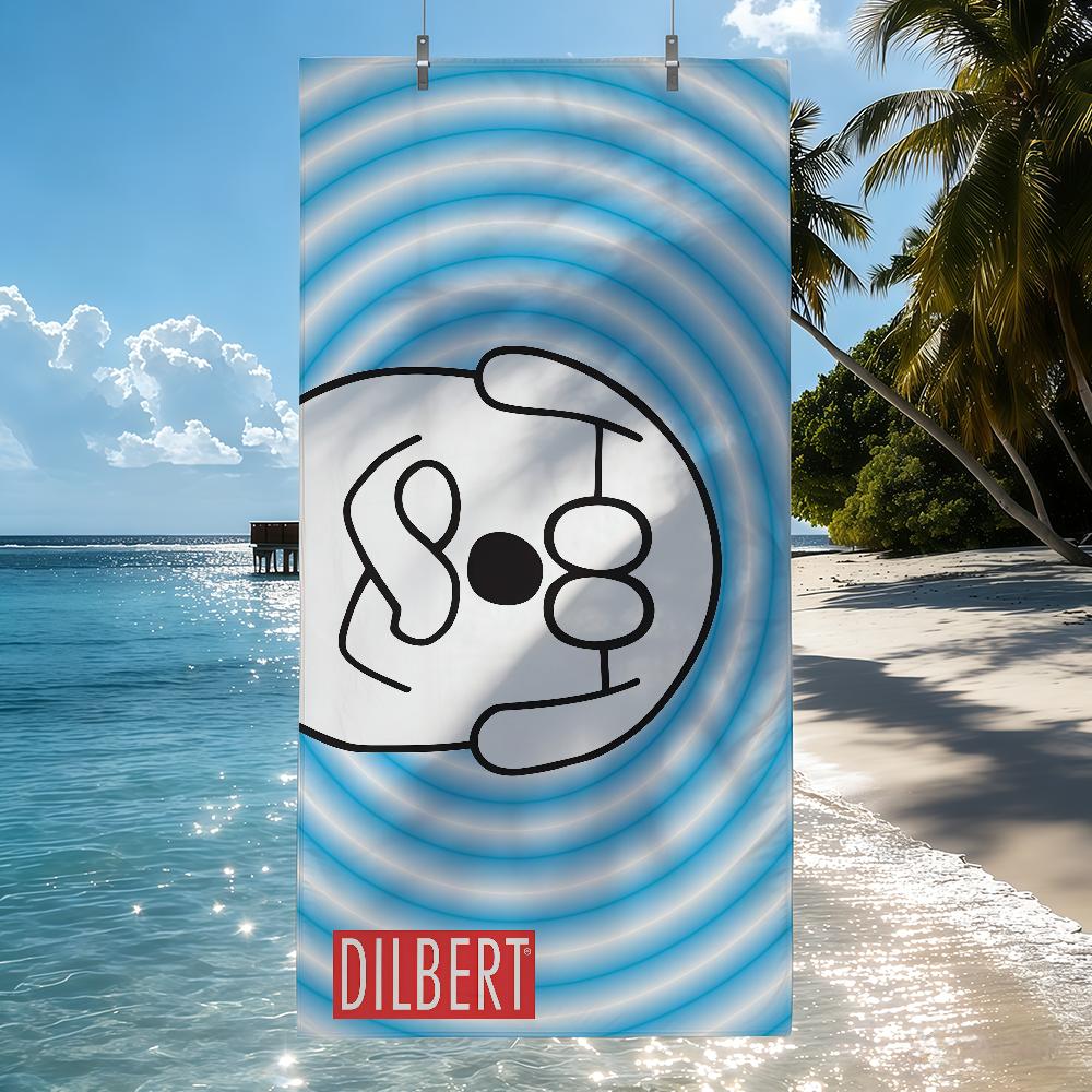D-Dilbert Towel Quick Drying Beach Towels Are Suitable For Swimming Pools Camping Yoga And The Gym