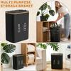 Foldable Storage Basket, Multifunctional Miscellaneous Storage Basket, Large Capacity With Lid