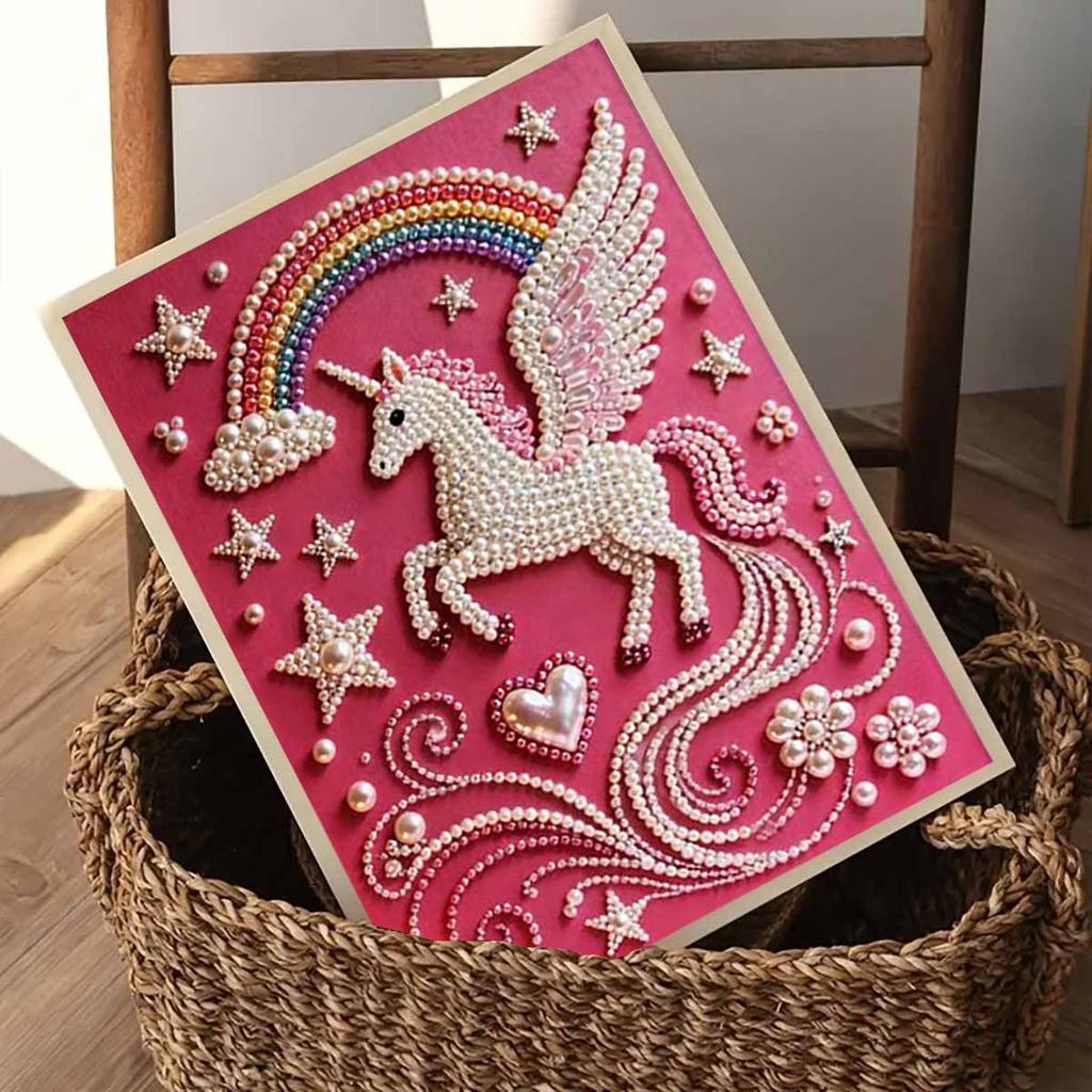 DIY Pegasus Pearl Art Painting for Home Wall Decor Pearl Gem Paintings Picture Arts Craft  for Adults/Beginners Gift Idea Home Decor Without Frame
