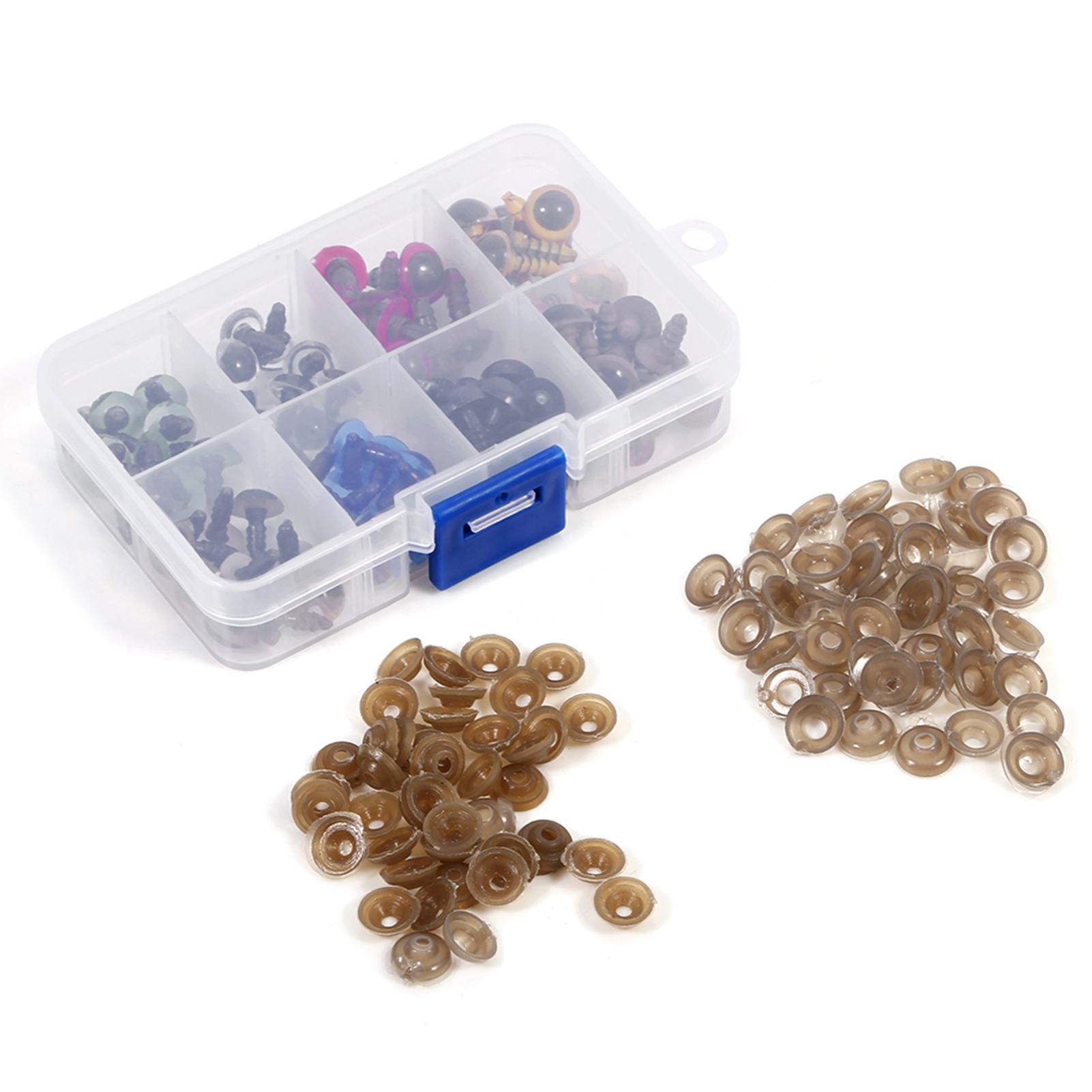 

80 шт. 40 пар 8 цветов микс 10 мм безопасные глаза коробка для плюшевого мишки мягкая игрушка кукла животное марионетка