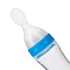90ml Silicone Baby Toddler Feeding Bottle with Spoon   Food Cereal Squeeze Feeder