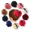 Romantic French Satin Camellia Hair Claw Clip