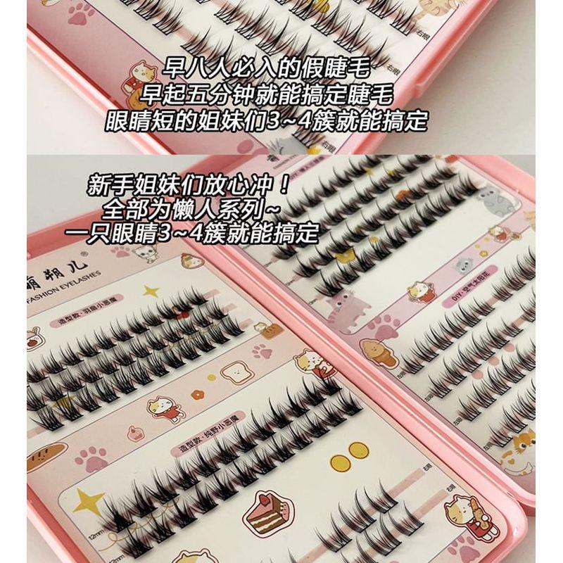 LuxeFlutter - Set: Multipack False Eyelashes Cluster (Various Designs)