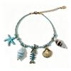 Waterproof Ocean Style Bracelet Stainless Steel Conch Shell Hand Chain Braided Rope Bangle  Travel