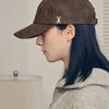 VARZAR VA Studded Vegan Leather Ball Cap Brown