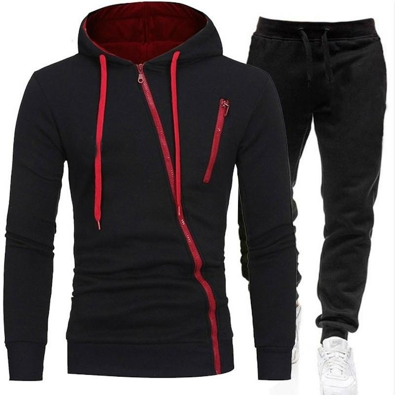 Buy Mens Jogging Suits Hoodie Set Sports Wear Mens Trending Tracksuits Zipper Hoodies and Pants