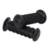 nakira Motorcycle Grip Moped Handle 1 inch 25.4 mm Left and Right Set Rubber G Type (Black)
