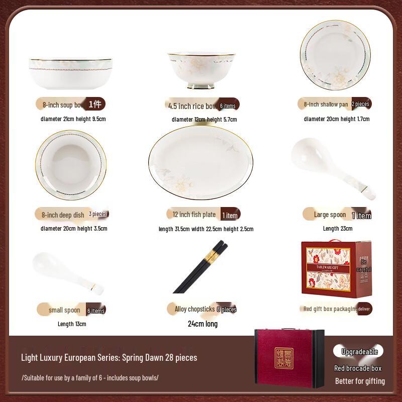 Yiceng Luxury Ceramic Dinnerware Set