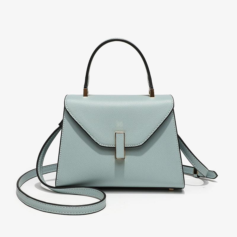Lychee Print Handbag Niche Design Fashion Simple Locking Hand Bill Shoulder Oblique Span Women's Large Capacity Bag