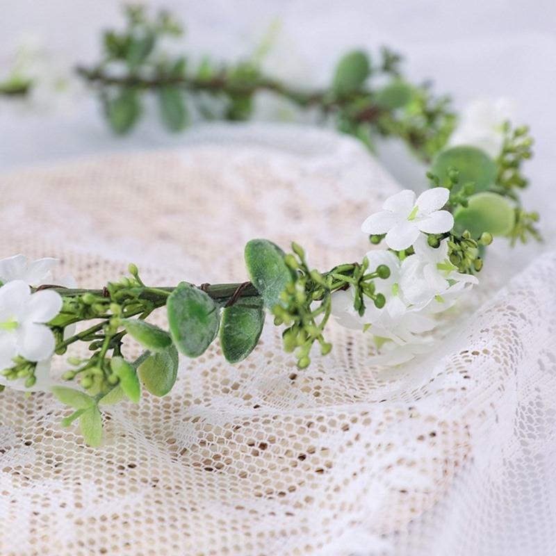 Floral Garlands Crown Hair Wreath Flower Headbands Bride Flower Crown Wedding
