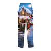 Women Fashion Christmas Print Casual Loose Pants Plus Size Loose Pants