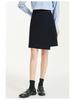 2025 Autumn/Winter Women's Luxury Deep Gray Irregular Slimming Hip-Wrap Short Skirt