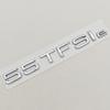 For Audi A6 55 TFSIe Trunk Letters Emblem Badge Glossy Black Chrome Silver Logo Nameplate Car Styling Sticker Accessories C7 C8