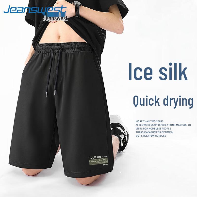 Jeanswest Men s Ice Silk Quick-Dry Casual Shorts L