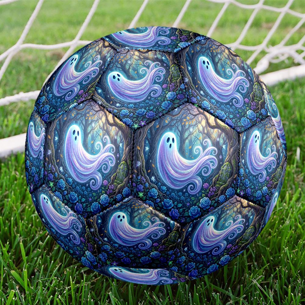 1pc Ghostly Forest Glow Durable Size 5 Soccer Ball Professional Match Training Football Indoor &Outdoor Sports Ball P60116