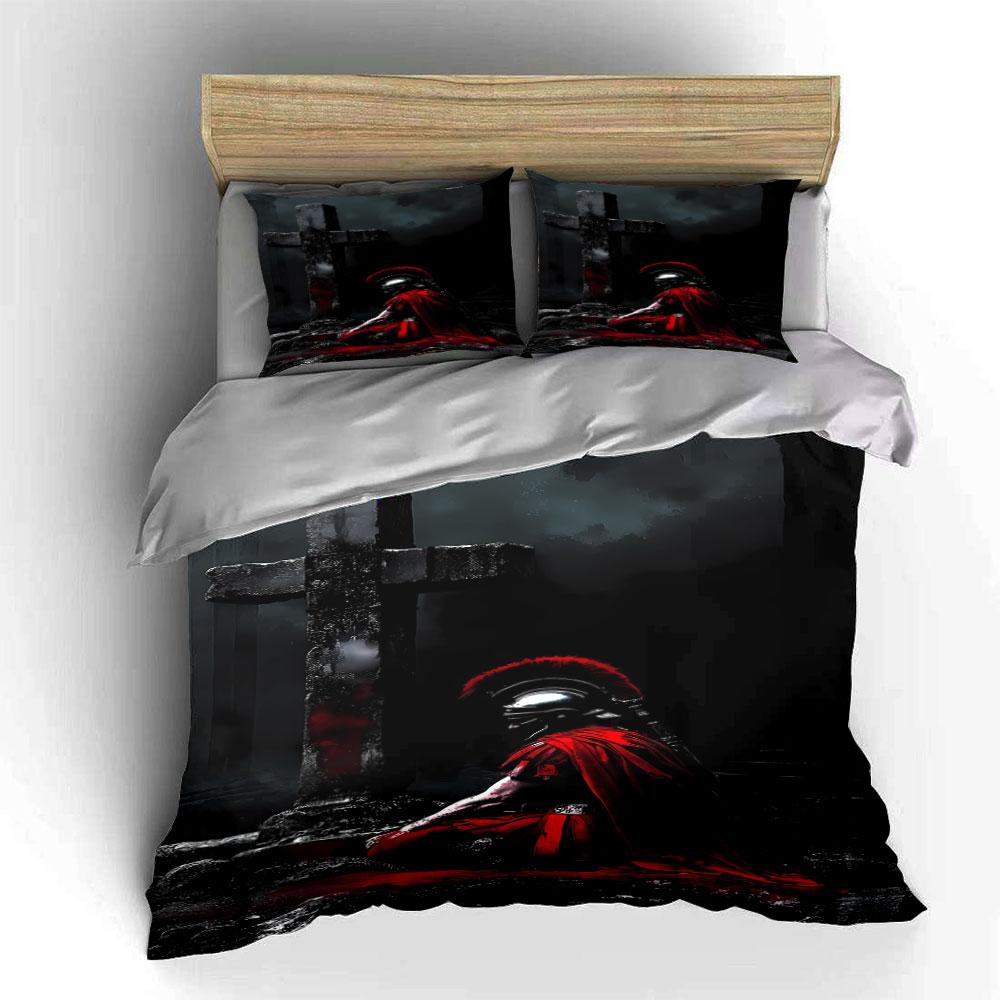 Roman Helmet and Cross. Bedding Sets Duvet Cover Sets Duvet Covers Pillowcases(1*Duvet Cover 2*Pillowcases Without Duvet Insert)