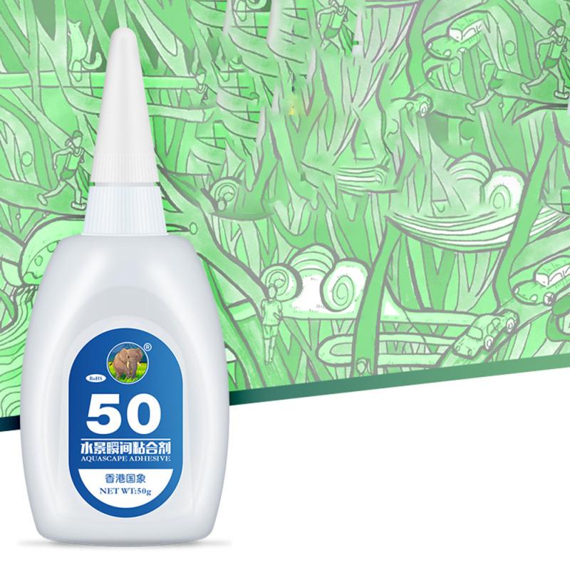 Fast-drying Glue Strong Adhesive Safe Non-toxic Glue Aquarium Landscape Supplies