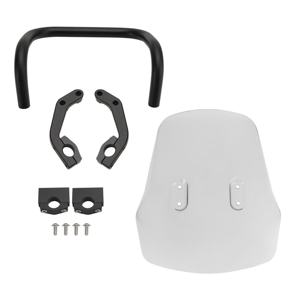 VIPIH Windshield Applicable for Honda CRF300L Motorcycle Windshield Metal Fixing Jig for CRF250L Front Shield Screen Motorcycle Windshield Windscreen