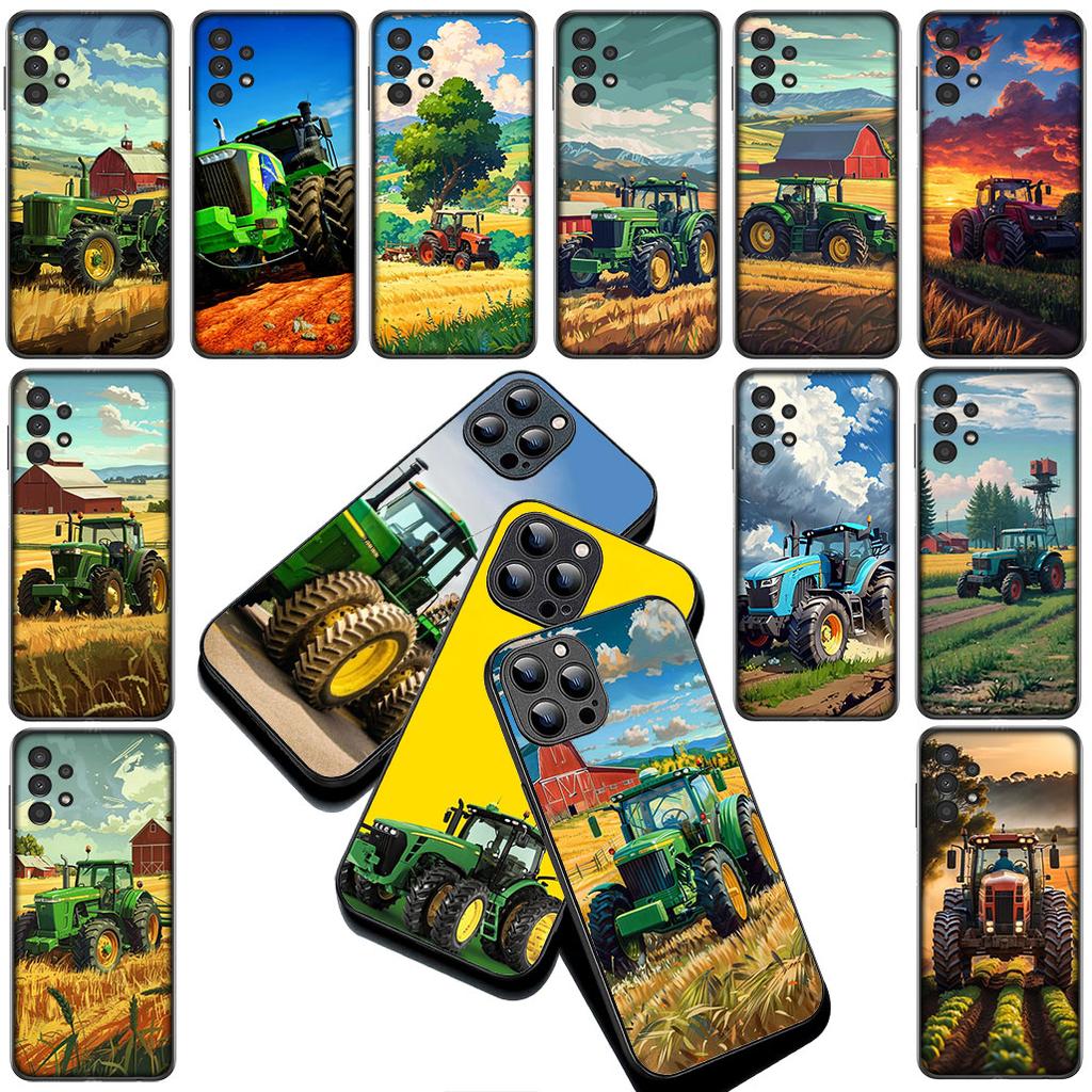 Farm Vehicle Tractor Silicone Cover for Apple iPhone 17 Pro XS Max Air XR 6 Plus X 5 + SE 2022 SE2 6+ Coque Phone Case