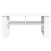 White Coffee Table with Storage 96 x 54 x 44 cm Particleboard