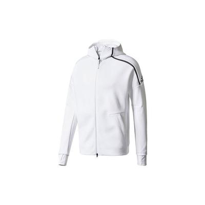 Logo Knit Hooded Jacket Men Jackets White CD6277