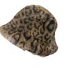 Winter Cross-border New Trend Plush Hat Women's Korean Version Fashion Foreign Style Leopard Print Bucket Hat Versatile Basin Hat To Keep Warm