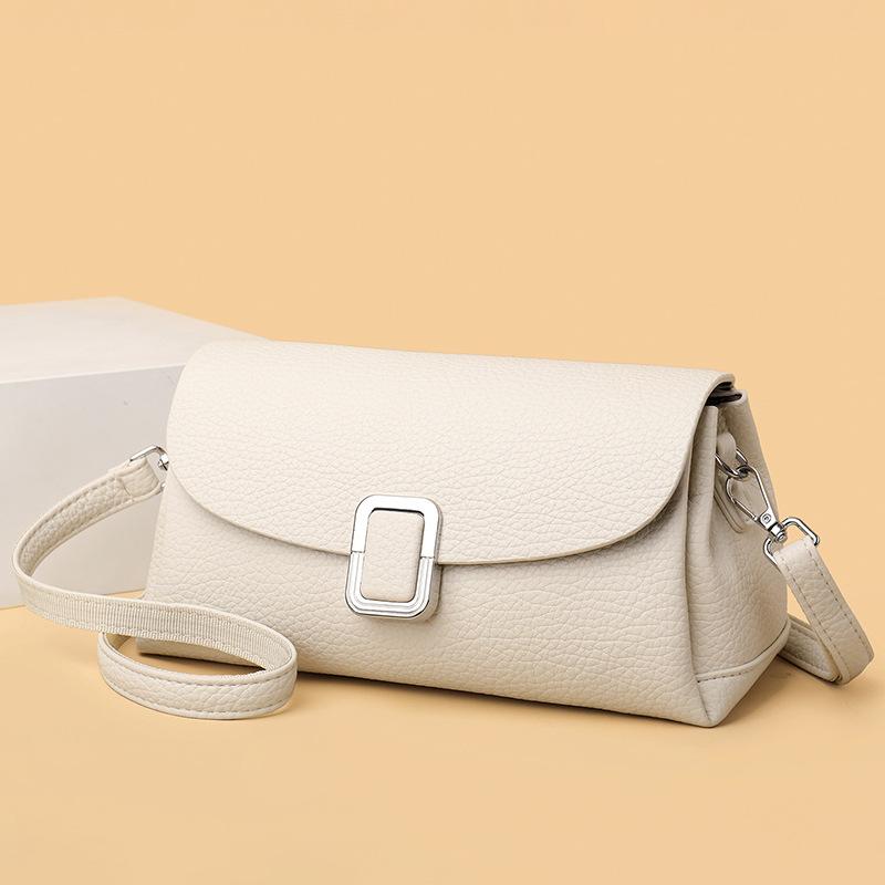 Simple Women's Bag, Single-shoulder Bag, Fashionable PU Soft Leather Underarm Bag, Trendy Hand-held Crossbody Bag