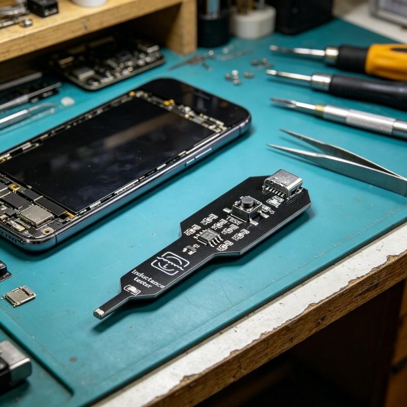 Fault Troubleshooting Tester for Phone Board Service Work, Handheld Inductance Repair Device for Daily Repair Use